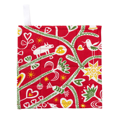 Christmas tree oven glove and pot holder