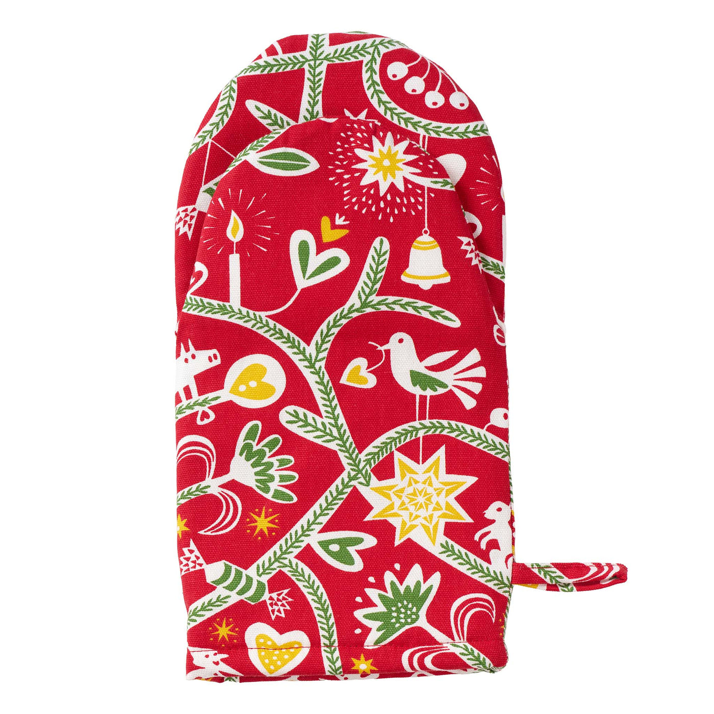 Christmas tree oven glove and pot holder