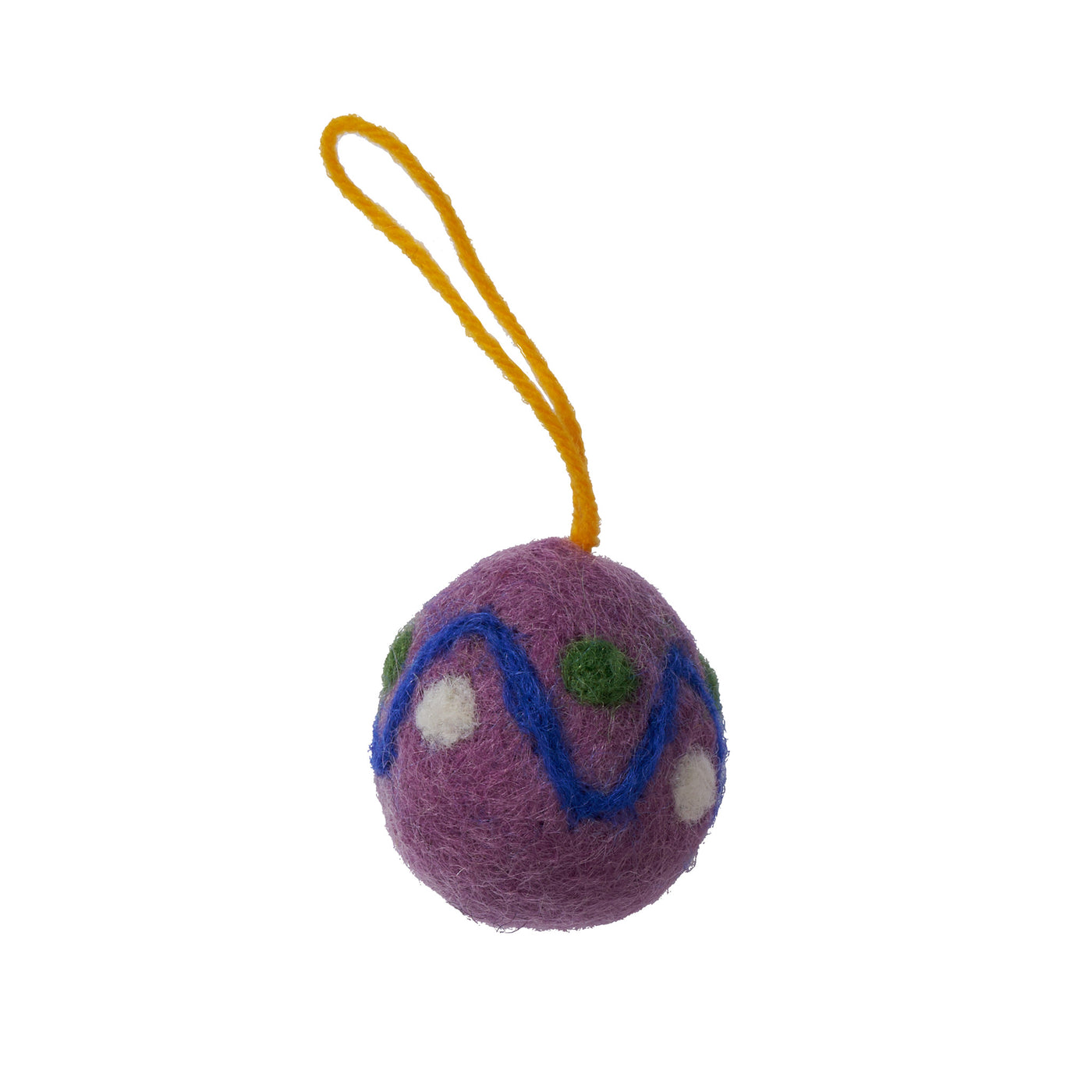 Easter egg lilac pendant