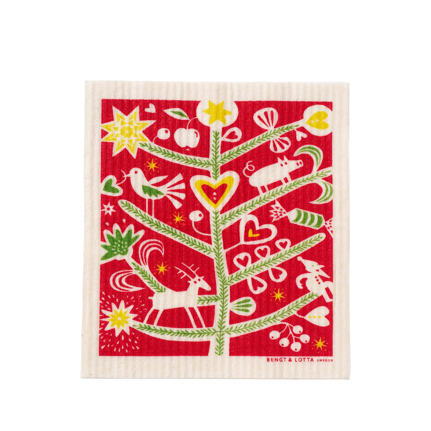 Christmas tree dishcloth