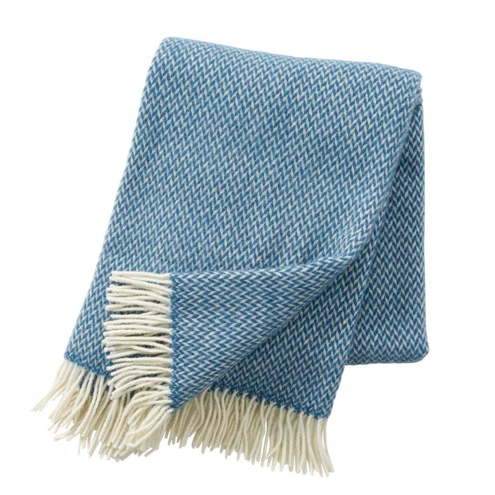 KLIPPAN 羊模様 毛布 90x130cm Half Chenille Blanket sheep beige／KLIPPAN / Shop ZUTTO for