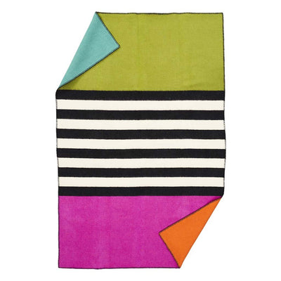 Blanket for life - thin stripe - 100% lammull