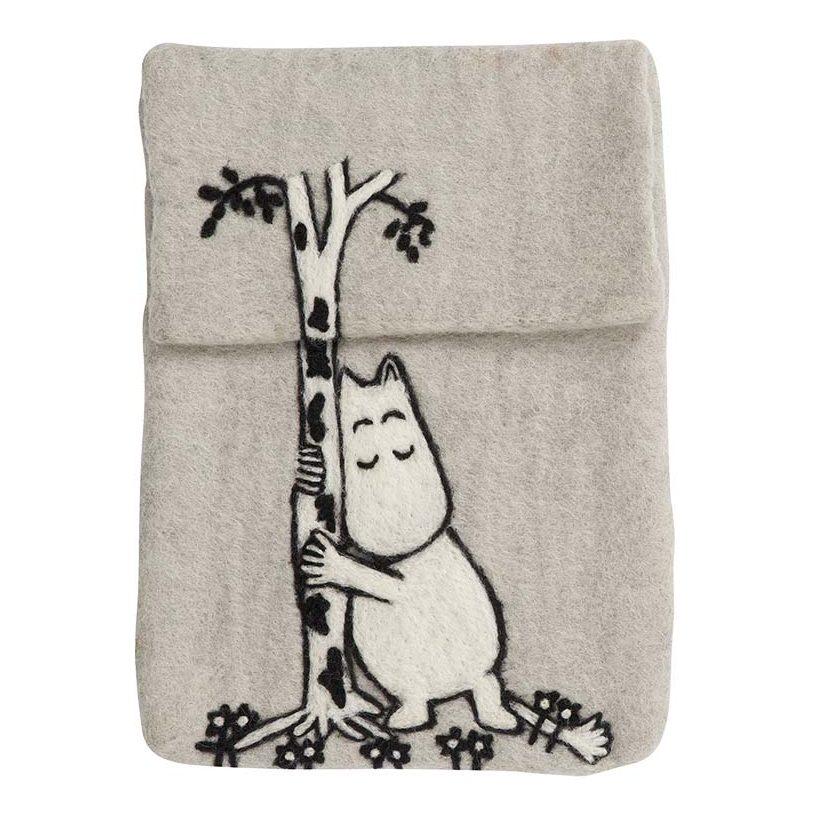 Moomin tree hug filtat ipad fodral - Grå - 100% ull